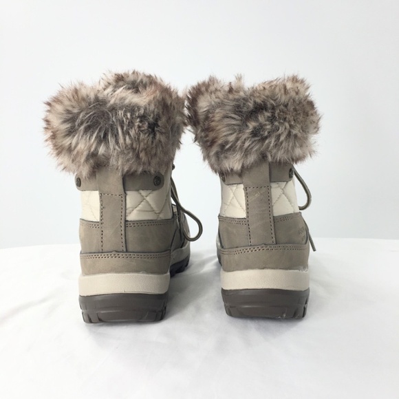 Bearpaw Women Boots Faux Fur Winter Waterproof Sheep Skin Lining Brown Sz 8 - Picture 11 of 16